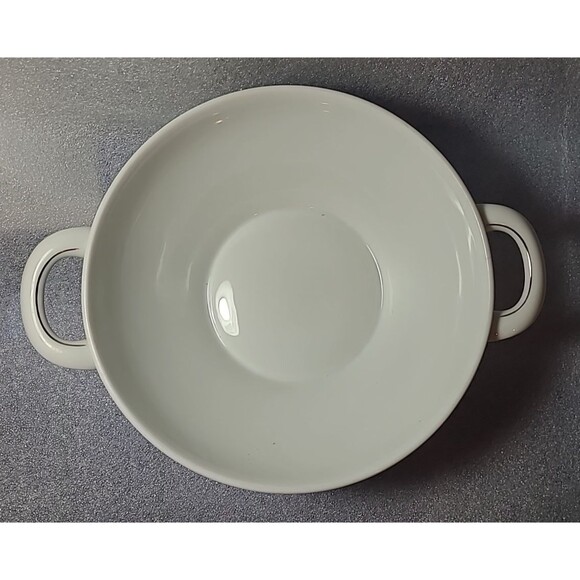 Johann Haviland, Blue Garland Serving Bowl w/handle 8" - Picture 4 of 6